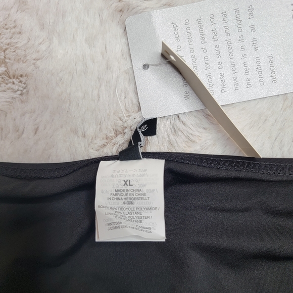 Madewell Second Wave Hipster Bikini Bottom In True Black NWT Size XL - Picture 8 of 12